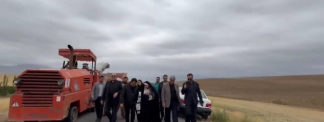 شهین جهانگیری نماینده مردم ارومیه از عملیات بهسازی محور ممکان دیدار کرد
